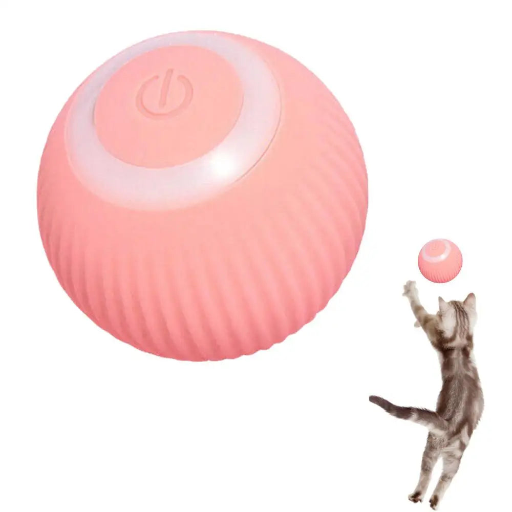 USB Charging Pet Toys Pet Ball Intelligent Avoidance Auto Moving Cat Ball Toy Automatic Rolling Robotic Cat  Kitten Moving Toy