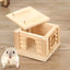 Hamster Natural Wooden House Hamster Climbing Toy Small Pet Toys for Hamster Squirrel Guinea Pig Rat Small Animals Accessories