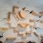 Wall Mounted Cat Climbing Shelves Cat House Cat Bridge Cat Hammock with Scratching Post and Pedals or Stairway for Kittens