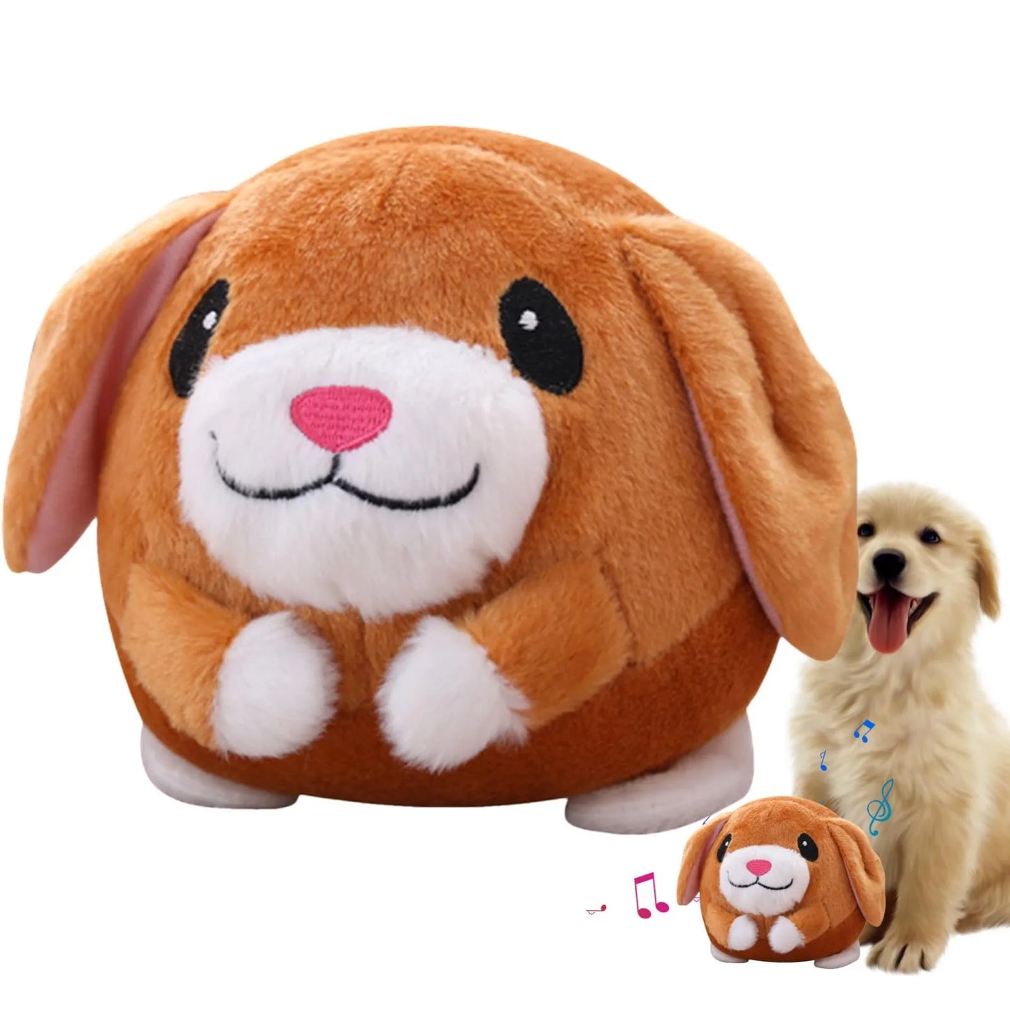 Active Moving Pet Plush Toy, Interactive Dog Toy, Talking Movable Dog Toy, Electronic Dog Toy, Bounce Boredom Toy For Cats & Dog