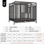 Dog Cage Small Medium Large Dog Square Tube Dog Cage Bold Iron Pet Dog Dog Cage Dog House Teddy Golden Retriever Supplies