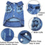 Spring Autumn Apparel Dog Jeans Jacket for Small Medium Dogs Cool Blue Pet Denim Hooded Coat Puppy Clothes Outfits