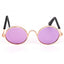 Cute Vintage Round Cat Sunglasses Pet Photos Props Reflection Eyewear Glasses for  Cats Small Dog Pet Dog Cat Accessories