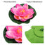 UXCELL 5pcs 3.9" Fish Tank Decorations Artificial Floating Lotus Flower Artificial Lotus Flower Decorative Ornaments