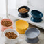 Ceramic bowl, cat bowl, dog bowl, pet bowl, slanted mouth, high foot protection, cervical spine, dog, cat, food bowl, pet suppli