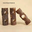 Hamster Natural Wooden Tunnels Tubes Bite-resistant Hideout Tunnel Molar Toy For Small Pet Toy Forest Hollow Tree Trunk