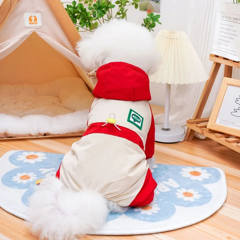 Dog Waterproof Jacket Luxury Dog Clothes Autumn Winter Pet Coat Cat Costume Dog Clothing Chihauhua French Bulldog Warm Clothes