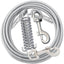 Tie Out Cable Dog Walking Training Glue coating Leashes Double Head Pet Wire Rope with Steel Buckle For Two Dogs Usage