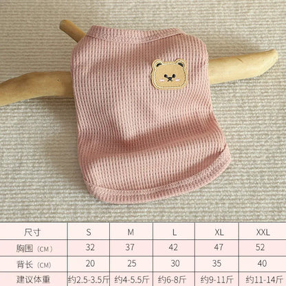 Summer Cool Dog Clothes New Dogs Pet Vest For Puppy Breathable Vest T-shirt Costume Bulldog Dog T-shirt Outdoor Pets Clothing