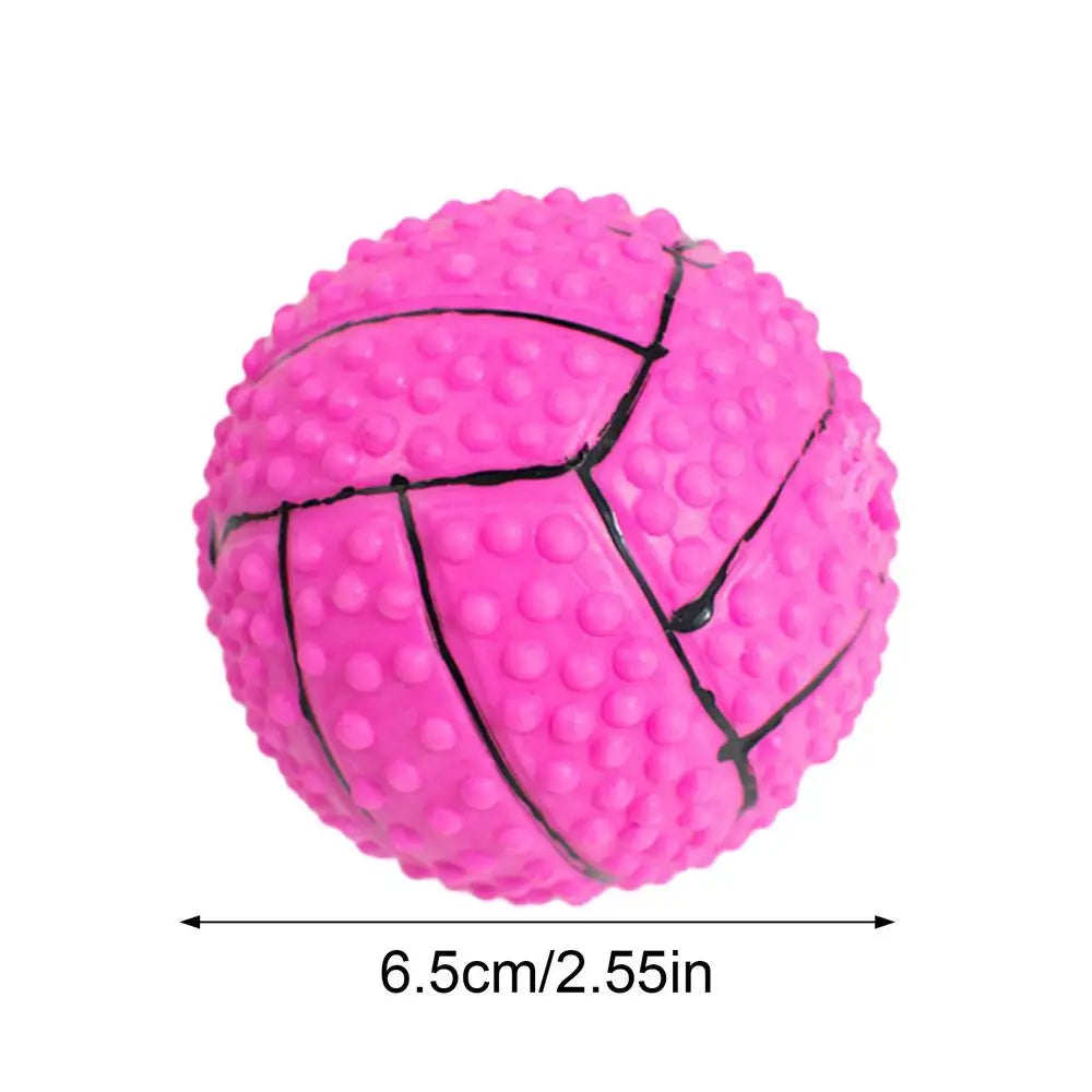 Dog Training Ball Toy Squeaky Treat Ball Interactive Pet Toys Ball Feeder Pet Stimulation Toy Bite-Resistant Puppy Toys