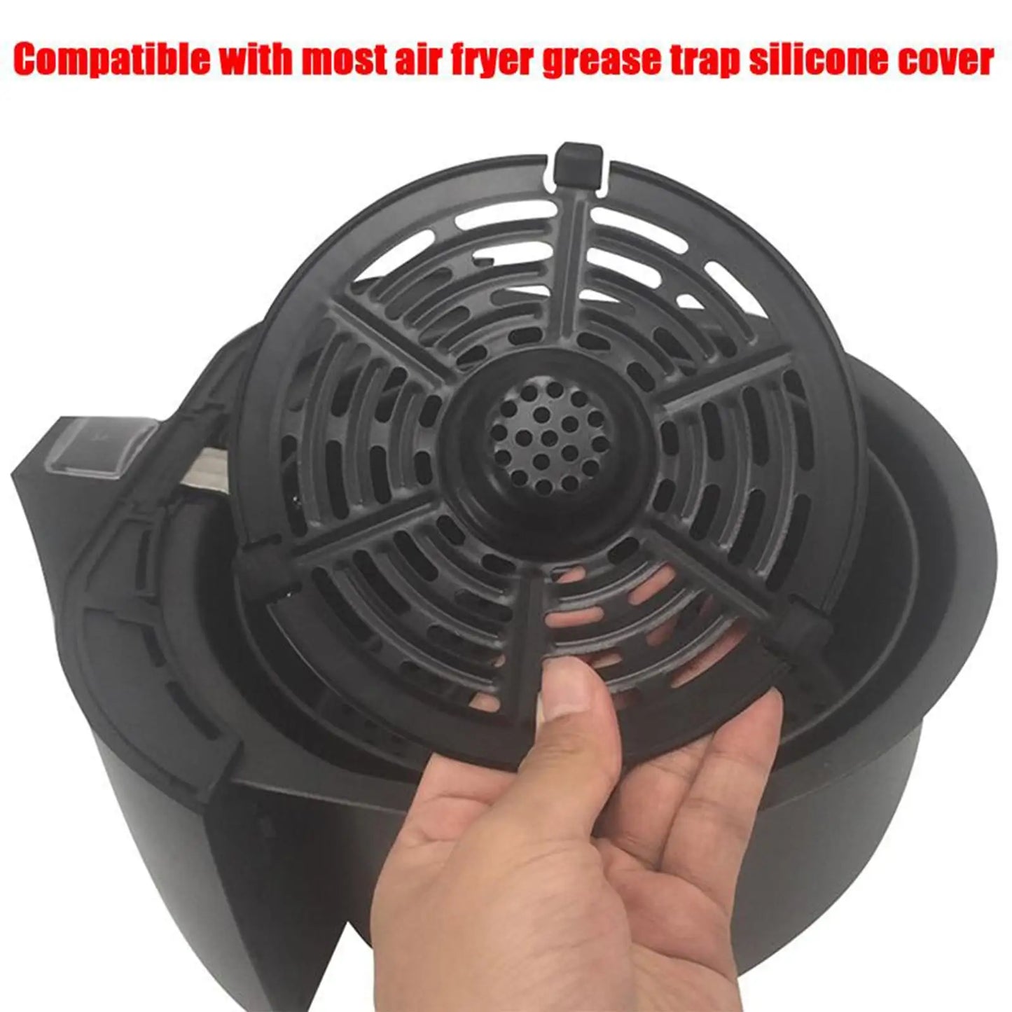 Air Fryer Rubber Bumpers Black Air Fryer Scratch Protection Air Kitchen Tray Fryer Replace Parts Accessories Cover Rubber W1T4