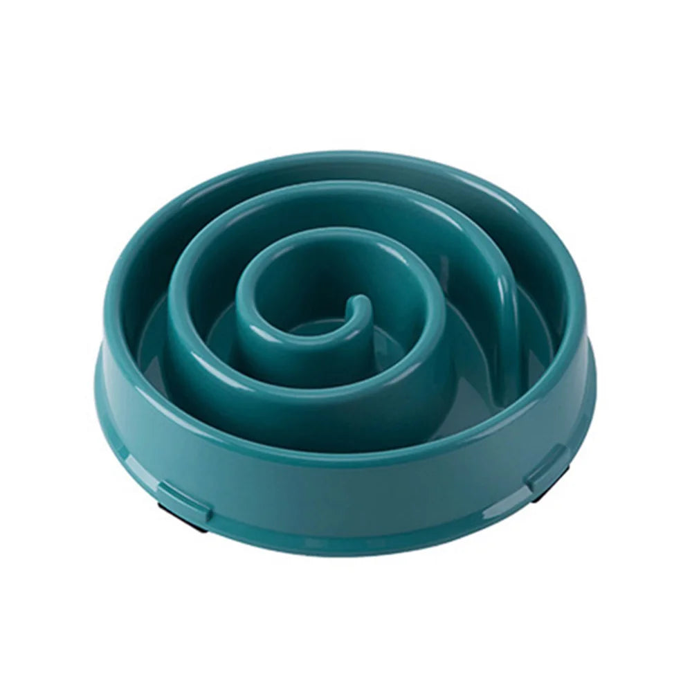 Slow Feeder Dog Bowls Slow Eating Pet Bowls Puzzle Anti-Gulping Interactive Bloat Durable Preventing Choking Healthy Dogs Bowl