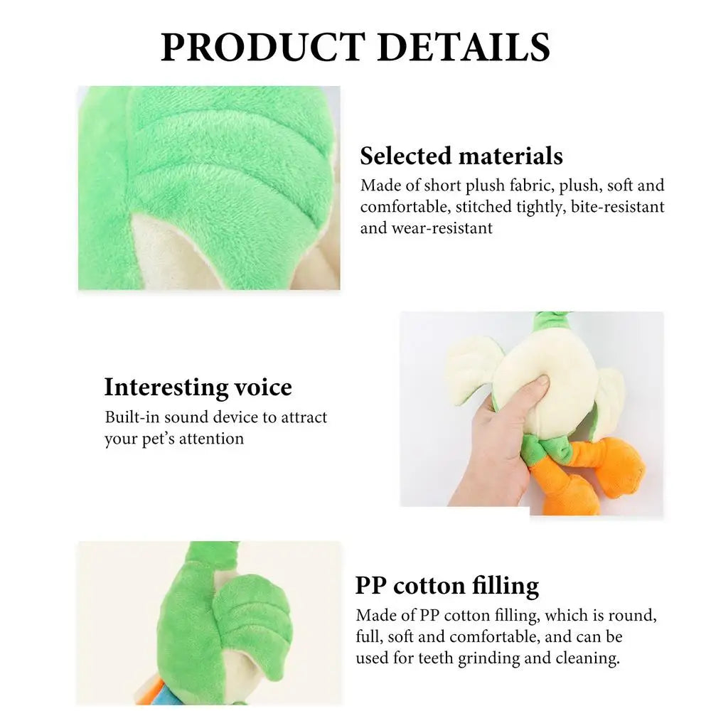 Interactive Play For Dogs Squeaky Dog Plush Toy With Built-in Sound Device Comfortable And Durable Puzzle Dog Stuffed Toys For