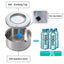 1L/3L/5.6L Stainless Steel Dog Floating Bowl, No Spill Anti-Splash Dog Water Dispenser, Non-Slip Dog Cat Pet Water Feeder Bowl