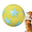 Dog Chew Ball Light Up Elastic Chew Toy With Star Pattern Soft Pet Supplies Chewable Ball 6cm For Veterinary Hospitals Pets Cats