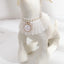 Lovely Pearl Veil Pet Collars for Chihuahua Pink Lace Small Dogs Bandana Neck Accessories Party Collar Decoration Cat Necklace