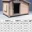 Outdoor dog house  large dog medium courtyard solid wood outdoor  sun protection rain protection villa Tongshen