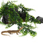 UXCELL Artificial Terrarium Reptile Plants Plastic Leaf Vines for for Tank Pet Habitat Decorations Amphibian Lizard Snack