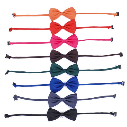 50pcs Mix Color Bow Ties Bowknot for Dogs Cat Grooming Accessories Small Animal Children Adjustable Bowtie Pet Product Wholesale