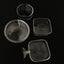 Transparent Aquarium Fish Tank Shrimp Food Feeding Circle Glass Feeder Floating Bottom Feeder Fish Shrimp Aquarium Accessories