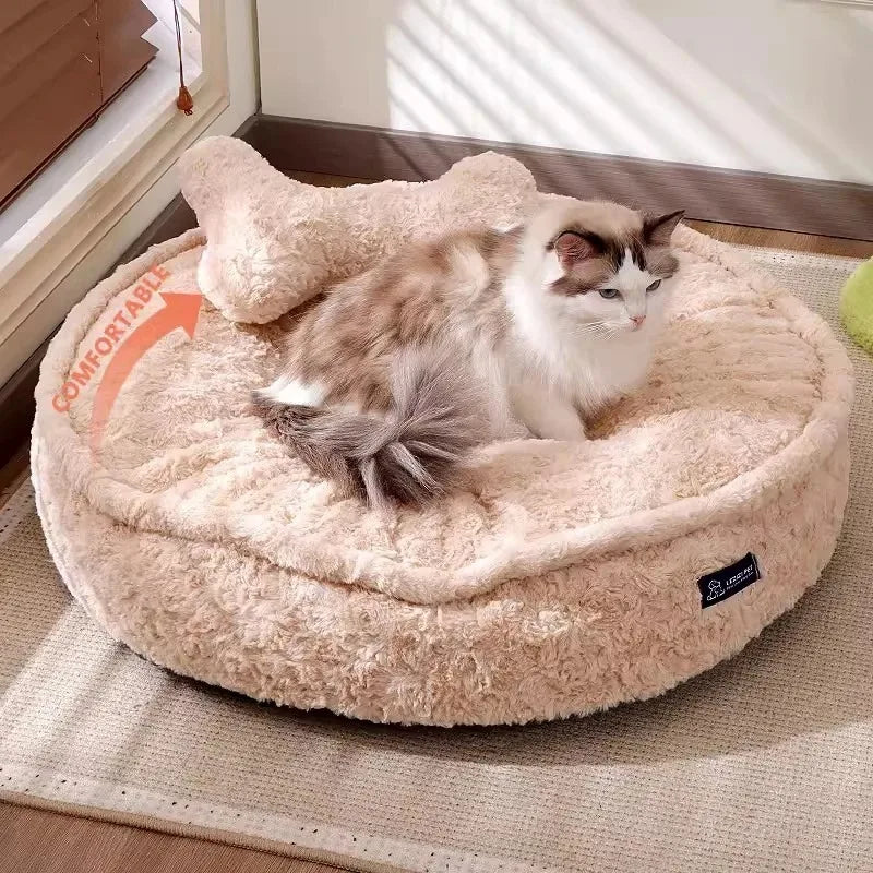 Dog Bed Pet Beds Accessories Supplies Dogs Winter Baskets Fluffy Bedding Warm Mat Sofa Big Accessory Small Breeds Puppy Cats