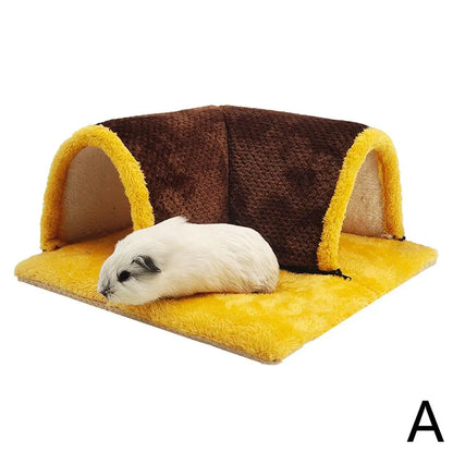 Squirrel Hamster Rabbit Chinchilla Play Blanket 90 Degree Right Angle Channel Thickened Sponge Hair Small Animal New Home
