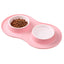 Anti-splash Double Food Bowls For Large Dogs Silicone Dog Bowl Mat Water Drinking Bowl For Cats  Anti Slip Dog Dish Accessories