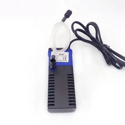 4W Mini Submersible Aquarium Filter Fish Tank Internal Filter Pump Water Flow Circulation Add Oxygen For Fish Turtle Tank Supply