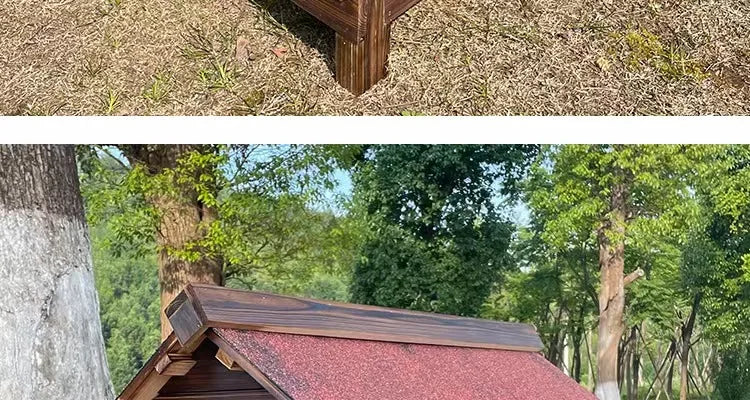 Rural Kennel Outdoor Kennel Rainproof Waterproof Rural Outdoor Kennel Courtyard Pet Small House Villa Four Seasons Pass