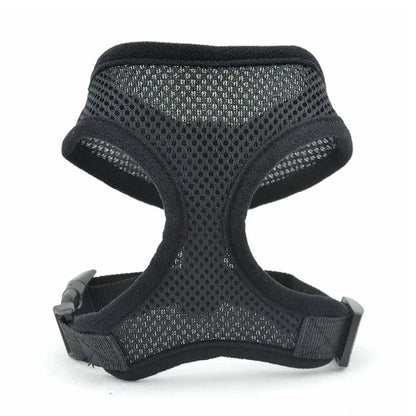Adjustable Soft Dog Harness Nylon Breathable Mesh Walk Out Harness Vest Collar for Pets Small Medium Large Dog Chest Strap Leash