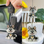 Cute Cartoon Husky Acrylic Keychain Adorable Puppy Pendant Versatile Charm for Car Mirror,Backpacks,Festive,Party,Gift & Decor