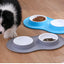 Anti-splash Double Food Bowls For Large Dogs Silicone Dog Bowl Mat Water Drinking Bowl For Cats  Anti Slip Dog Dish Accessories