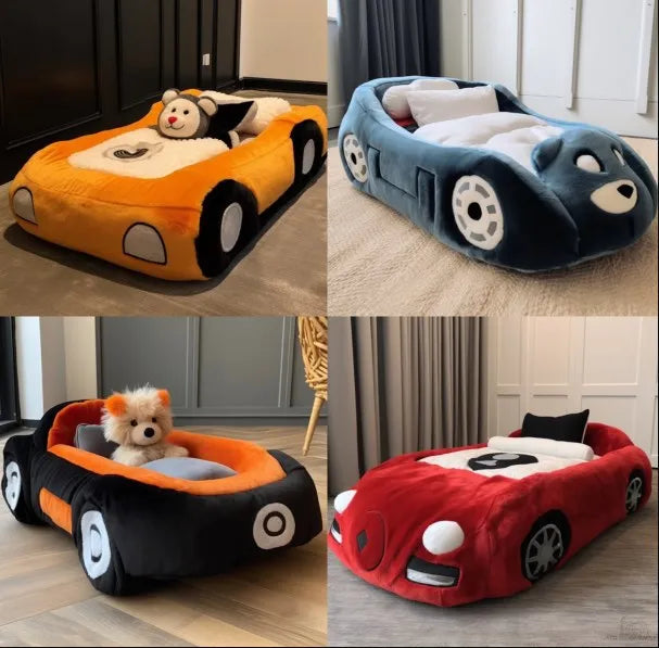 Cross-border original hot sale, human dog bed, sports car pet nest, oversized pet sofa, indoor pet