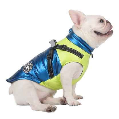 Winter Dog Harness Clothes For Large Dogs Warm French Bulldog Xs Reflective Winter Down Jacket For Little Dog Chihuahua Clothing