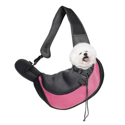 Large Space Pet Travel Shoulder Bag, Widened And Thickened Shoulder Strap Design Does Not Squeeze Breathable Mesh Pet Backpack