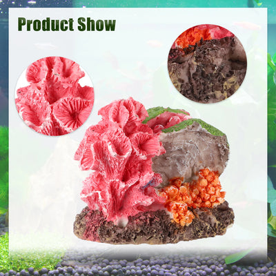 UXCELL Aquarium Artificial Fake Coral Reef Decor for Fish Tank Underwater Colorful Aquarium Decoration Ornaments Accessories