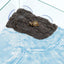 UXCELL Pet Turtle Basking Platform with Suction Cups Resin Floating Turtle Platform Artificial Stone Fake Rock Habitat Decor
