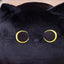 Kawaii Black Cat 20cm Plush Doll High Quality Plump Animal Kitten Stuffed Soft Gifts for Boys Girls Friends Decorate Childrens
