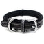 Double-layered Ultra Soft Neoprene Padded Dog Collar Heavy Duty Dog Leather Collar with Durable Metal Buckle Pet Training Collar