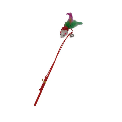 Cat Toy Cat Teaser Sticks Fishing Rod Mouse Funny Cat Stick Bell Funny Cat Toy Cat Interactive Cat Cat Supplies