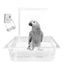 Bird Shower Box Automatic Shower Tub Multipurpose Bird Bathtub Parrot Bath Box For Pet Brids Parakeet Cleaning Supplies