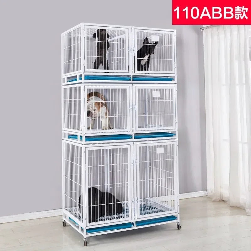 Heavy Duty Strong Pet Cage With Wheels For Dog Cat Bird