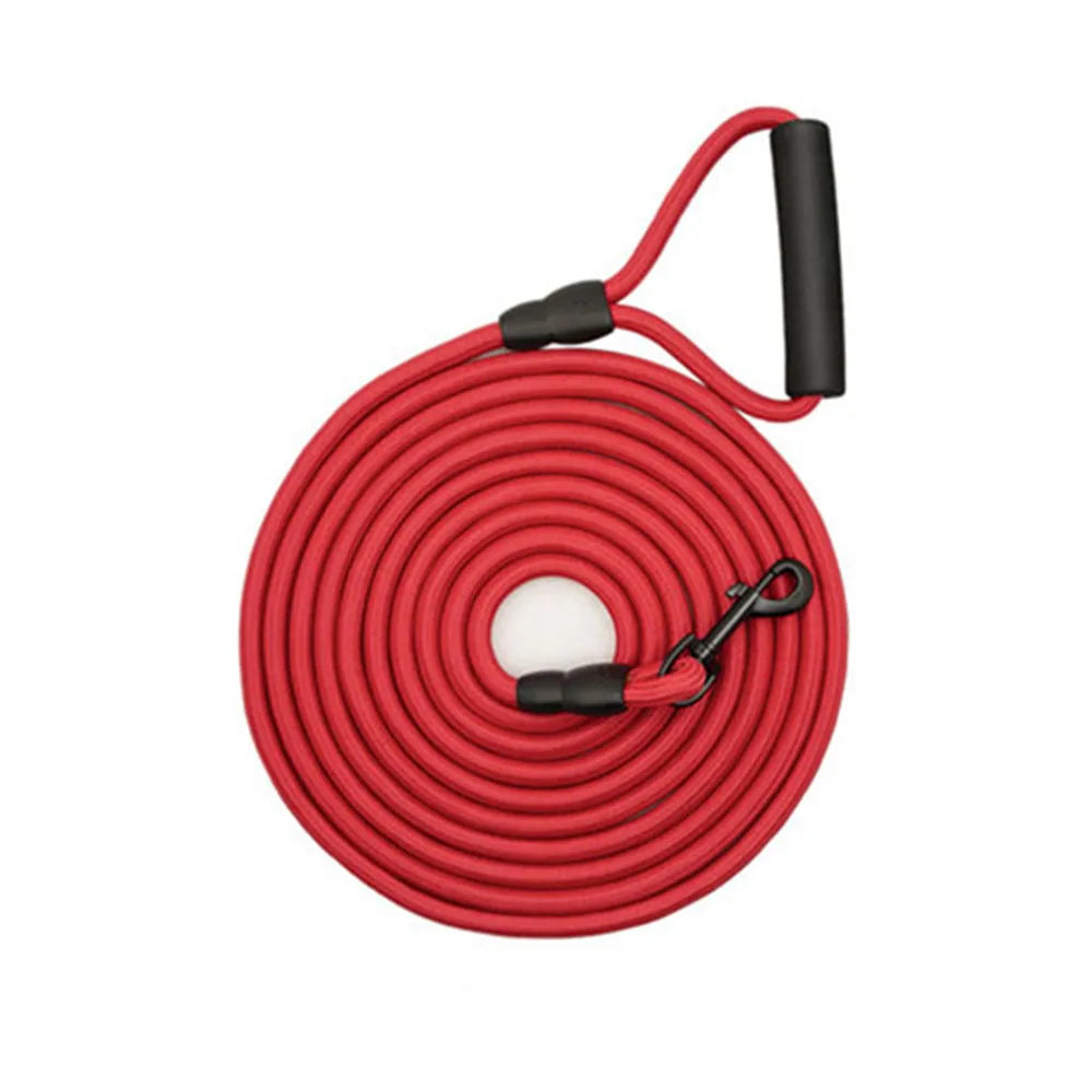 Dog Check Cord 5M 10M Leash Floatable Extra Long Pet Dog Training Rope with Soft Handle for Camping Playing Backyard Beach Lake