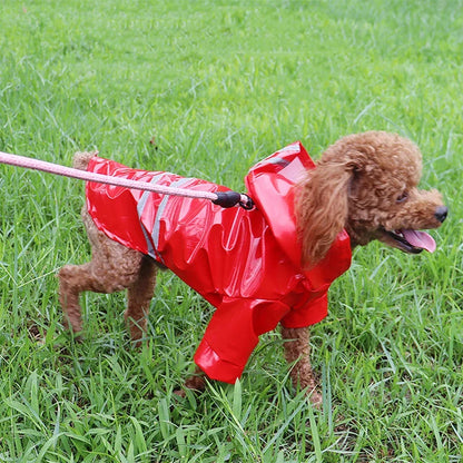 Dog Coat Waterproof PU Dog Raincoat for Small Dogs Cats Reflective Puppy Raincape Chihuahua Yorkies Pet Poncho dog raincoat
