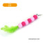 Cross-border cat teasing stick replacement head rainbow caterpillar wood teana stick cat toy funny cat bell hair ball replace...