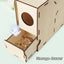 Birds Feed Wind Sheller Wooden Grain Splitter Machine Shell Separator Machine Chaff Blowing Machine Practical Bird Food Skin