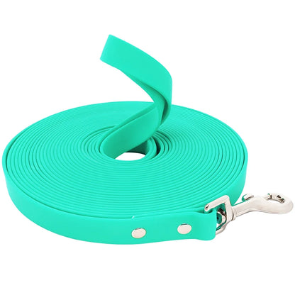 Waterproof Dog Leash PVC Dog Leash Recall Long Line For Beach,Swimming,Tracking,Training Dogs Lead for Pet,Medium and Large Dogs