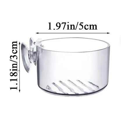 Aquarium Decoration Plant Cup Pot Acrylic Aquatic Plant Cup With Suction Holder Planting Cylinder Cup Water Plant  Accessories
