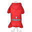 Dogs Raincoat Adjustable Puppy Dog Raincoat Waterproof 4 Legs Raincoat for Small Dogs Outdoor Pet Poncho with Reflective Strap
