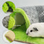 Squirrel Hamster Rabbit Chinchilla Play Blanket 90 Degree Right Angle Channel Thickened Sponge Hair Small Animal New Home